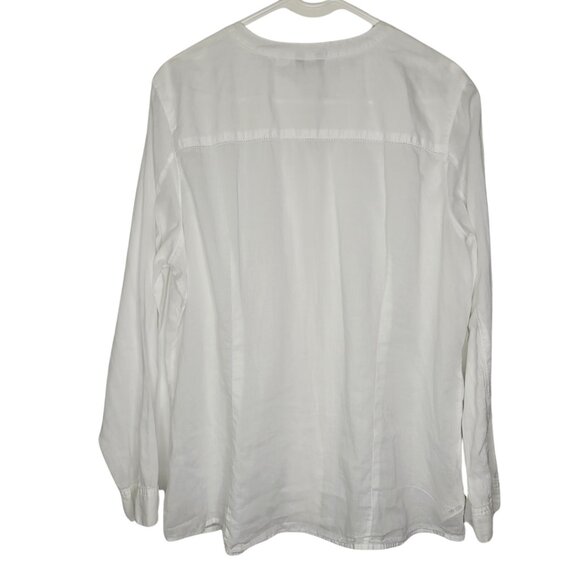 100% Cotton White Button Down Shirt Size XL - Picture 2 of 4